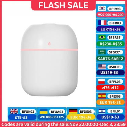 Portable Water Drop Humidifier USB Desktop Indoor Air Atomization Humidifier Household Mute Large Spray Humidifier