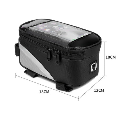 1L Bike Bag Bicycle Front Cell Mobile Phone Case Holder with Touchscreen Top Tube Cycling Bag Reflective MTB Bike Accessories