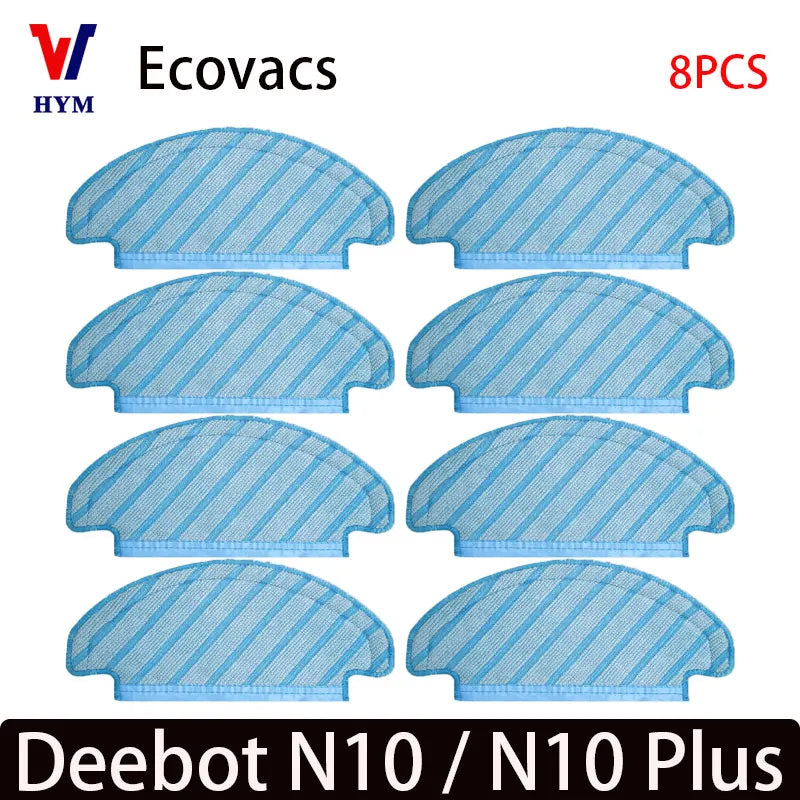 For Ecovacs Deeboot N10 / N10 Plus Accessories Main Side Brush Hepa Filter Dust Bag Mop Cloth Robot Vacuum Cleaner Spare Parts
