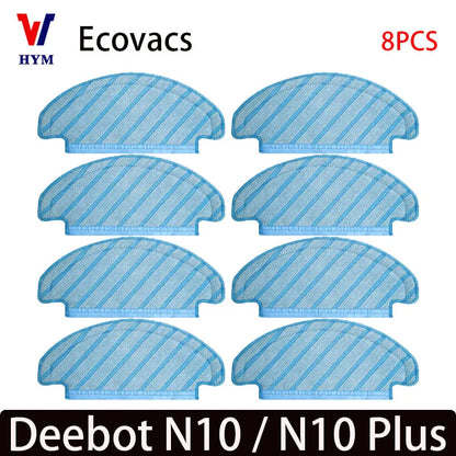 For Ecovacs Deeboot N10 / N10 Plus Accessories Main Side Brush Hepa Filter Dust Bag Mop Cloth Robot Vacuum Cleaner Spare Parts