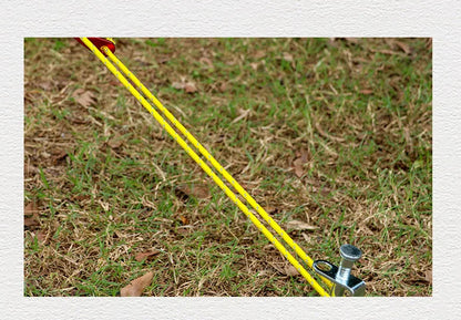 4mm Bold Sturdy Tent Rope High Reflective Luminous Windproof Tent Rope with Double Eye Buckle for Outdoor Camping,Dry,Bundle,Fix