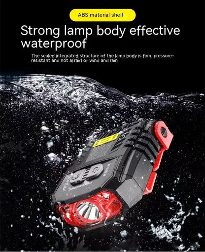 LED Strong Light Cap Clip Lamp Sensor Headlamp USB Rechargeable Waterproof Headlight Camping Hiking Fishing Emergency Work Light