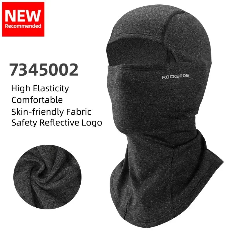 ROCKBROS Keep Warm Balaclava Winter Women Men's Motorcycle Bike Helmet Inner Cap Cycling Skiing Face Mask Thermal Windproof Hat