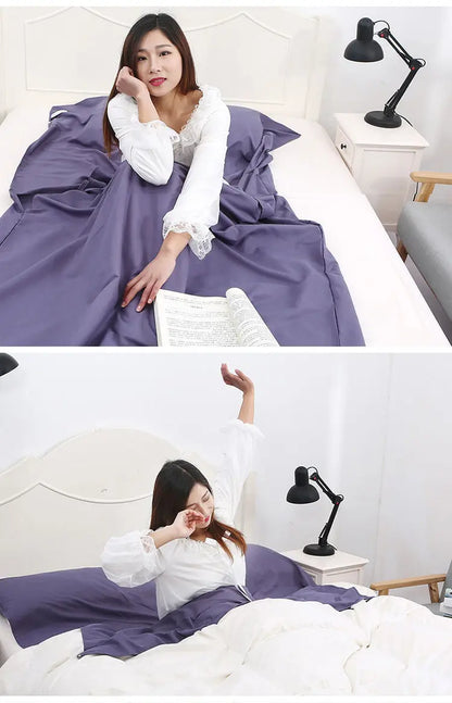 Breathable Portable Sleeping Bag Liner Sleeping Bag Tourism Mat Camping Outdoor Sleeping Bag Set Hotel Room Liner Anti-dirty