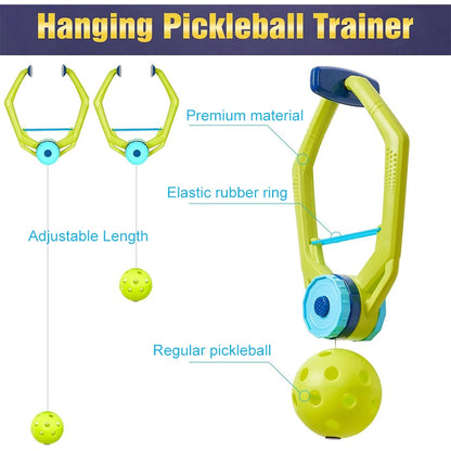 1/2Pc Pickleball Trainer Hanging Pickleball Rebounder Adjustable Pickleball Game Pickleball Practice Equipment for Solo Training