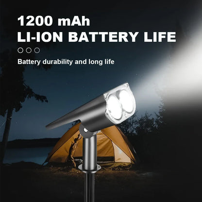 KDULIT 1-2PCS 9LED Solar Powered Lawn Lamp Adjustable Outdoor IP65 Waterproof Garden Courtyard Decoration Street Lamp Spotlight