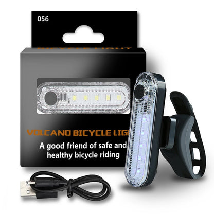 Bike Rear Tail Light USB Rechargeable Red LED Bright Taillights Fit On Any Bicycle/Helmet Easy To Install For Cycling Safety