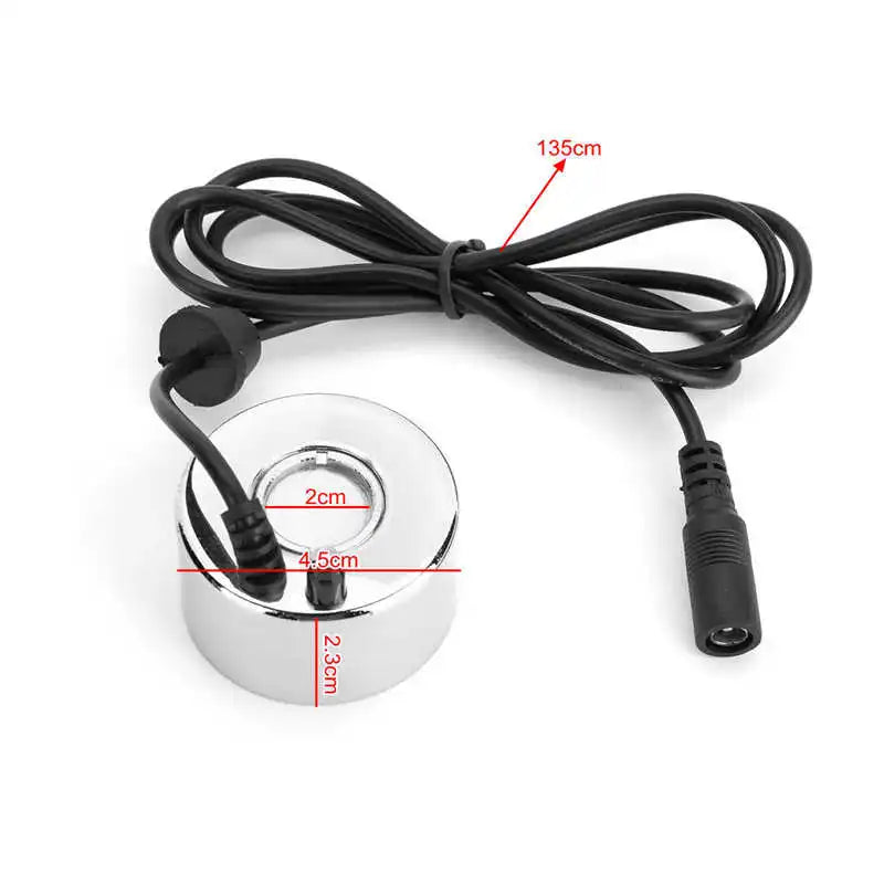 Durable Quality DC 24V 19W 45mm Ultrasonic Air Humidifier Household Mist Maker Waterscape Atomization Atomizer
