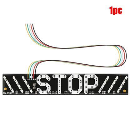 12V Taillights Motorcycle Turn Signal Lights With Stop Logo Flashing Brake Tail Lamps Turning Indicator LED Strips Waterproof