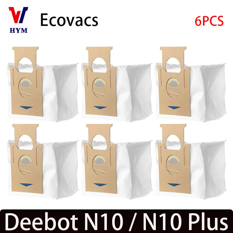 For Ecovacs Deeboot N10 / N10 Plus Accessories Main Side Brush Hepa Filter Dust Bag Mop Cloth Robot Vacuum Cleaner Spare Parts