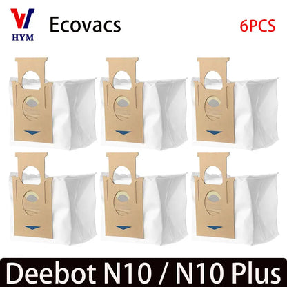 For Ecovacs Deeboot N10 / N10 Plus Accessories Main Side Brush Hepa Filter Dust Bag Mop Cloth Robot Vacuum Cleaner Spare Parts