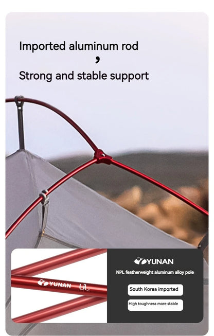 Naturehike Upgrade 10D Cloud Up Camping Tent 980g Ultralight 2 Persons Outdoors Camping 10D Silicone Hiking Tent With free Mat