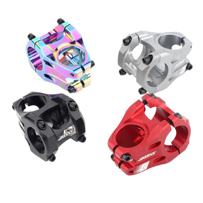 HASSN CNC Stem Mtb Handlebar Stem 35mm Bicycle Short Power Road Bike 31.8 Table Bmx Bridge Pipe Cycling Power Adjustable Rod