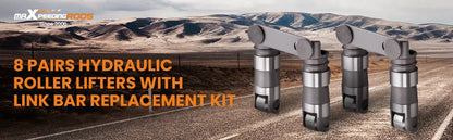 Roller Lifters and Link Bar Small Block for Chevy SBC 265 350 400 V8 Hydraulic