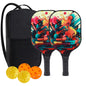 Pickleball Paddles USAPA Approved Set Rackets Honeycomb Core 4 Balls Portable Racquet Cover Carrying Bag Gift Kit Indoor Outdoor