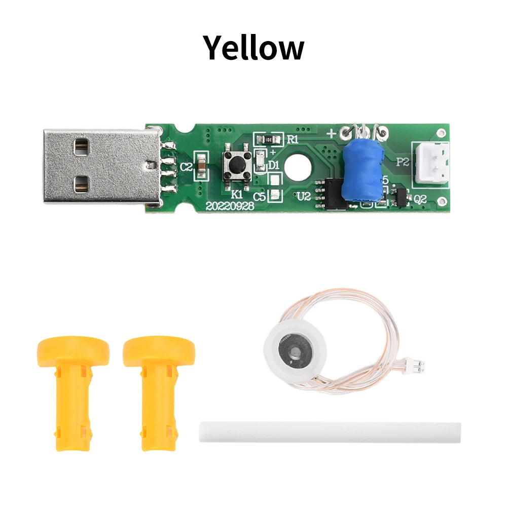 DC5V USB Ultrasonic Sprayer Humidifier Atomizer Driving Module Mini Humidifier DIY Kits 108KHZ 4/12 Hours Automatic Power Off