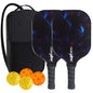 Pickleball Paddles USAPA Approved Set Rackets Honeycomb Core 4 Balls Portable Racquet Cover Carrying Bag Gift Kit Indoor Outdoor