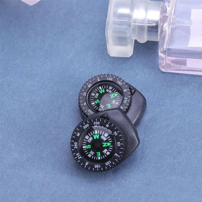 2Pcs Detachable Compass for Watches Waterproof Portable Compass Camping Compass Survival Tools for Watch Wrist