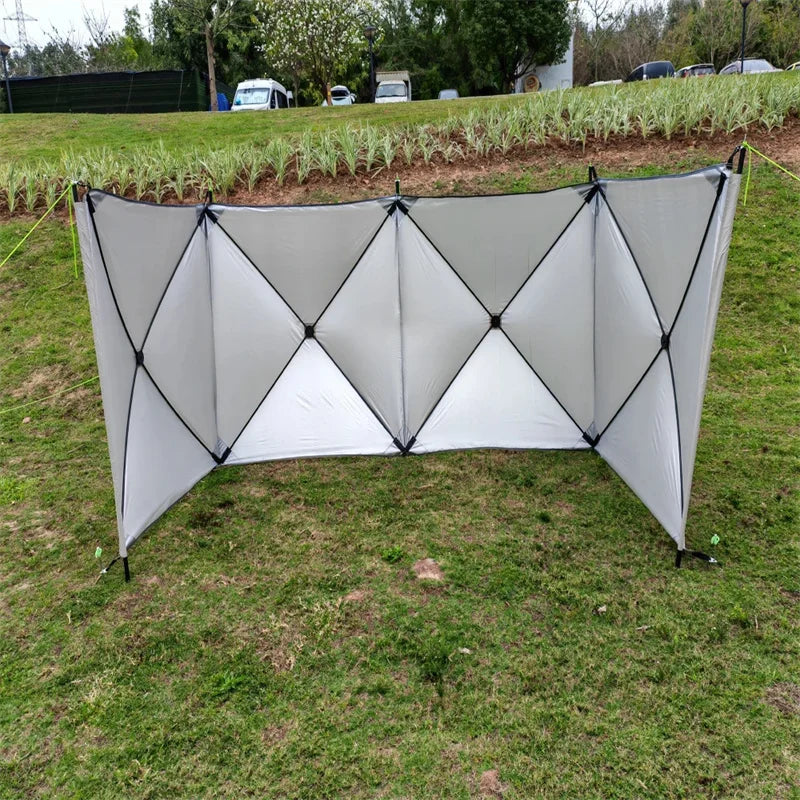 Camping Windscreen Tent Folding Windproof Shield Camping Sunshade Folding Outdoor Wall Large Camp Tent Windshield Equipment
