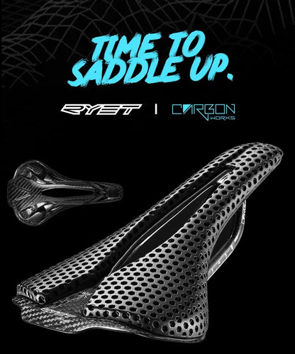 RYET Bike Saddle Ultralight Racing Full Carbon Seating Saddles 115g 7x9mm Road MTB Bicycle Seat Cushion Cycling Accessories