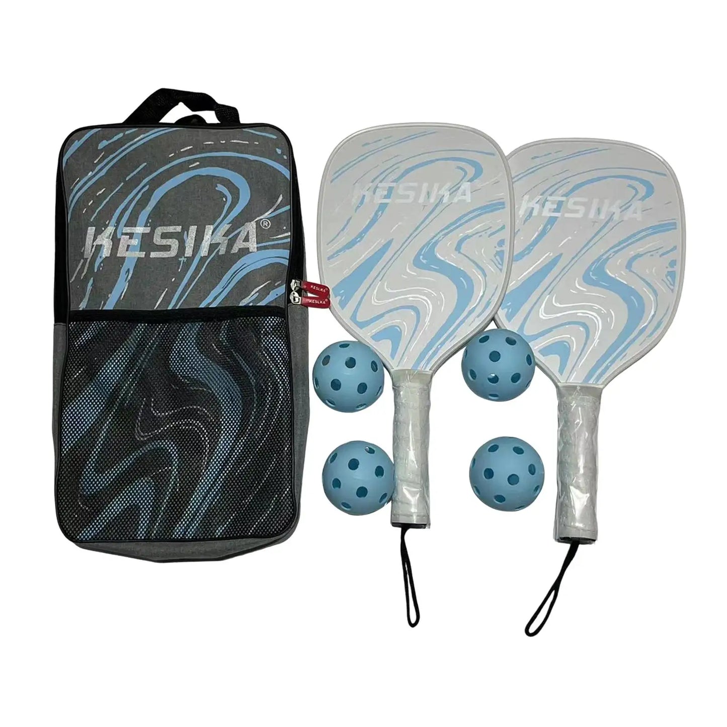 Pickleball Paddles with 2 Rackets 4 Balls and Storage Bag Lightweight Professional Pickleball Racquets Pickleball Racket