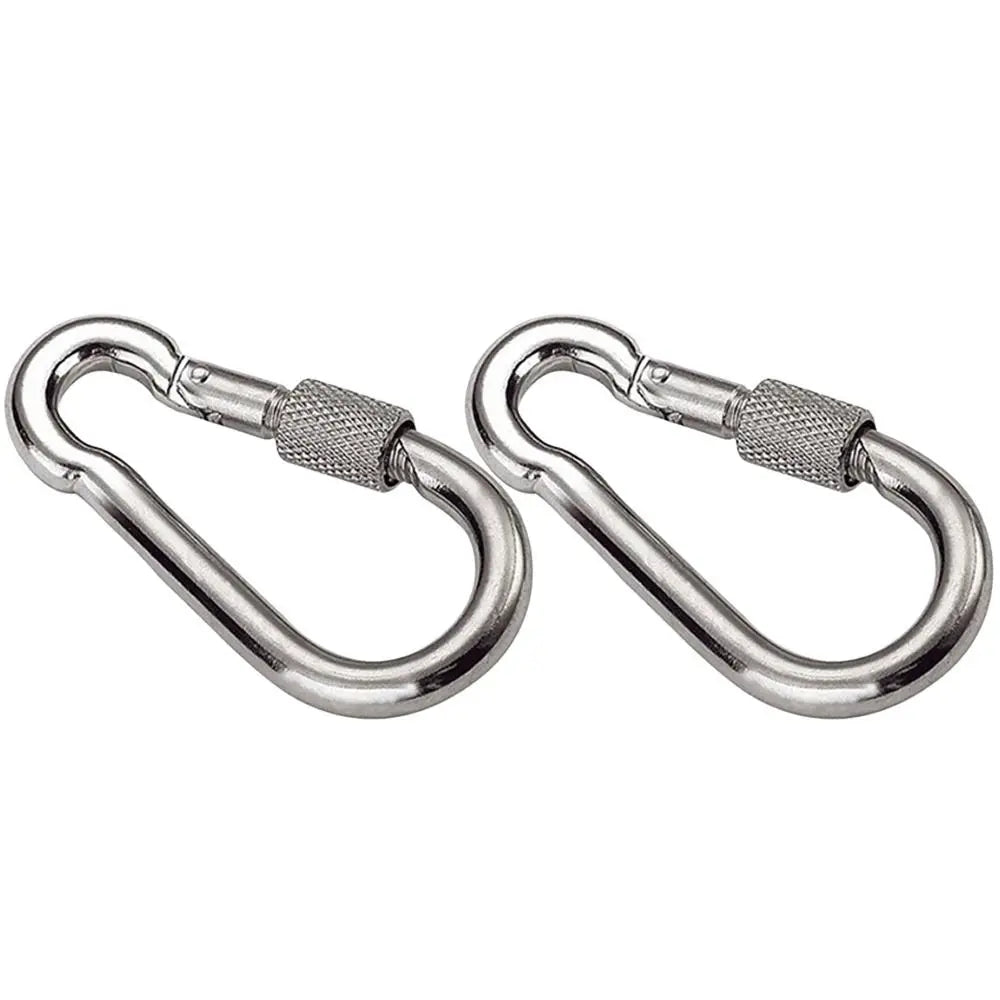 1/2pcs M4~M12 Spring Quick Link Buckle Ring with screw Outdoor Climbing Gear Carabiner Safety Hook Travel Kit Camping Equipment