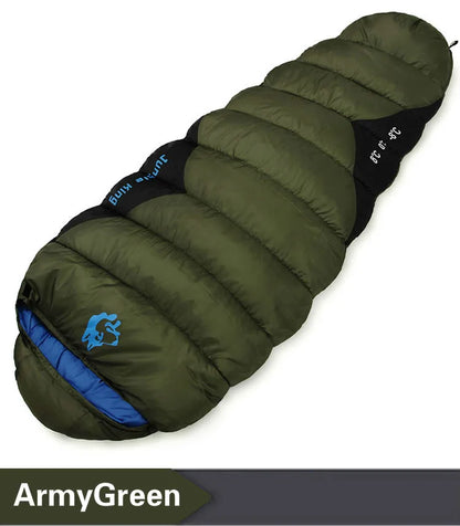 한국 특가 JUNGLE KING CY0903 Thickened Winter Cold Weather Waterproof Sleeping Bag Camping Hiking Supplies -8℃ Cotton Sleeping Bags