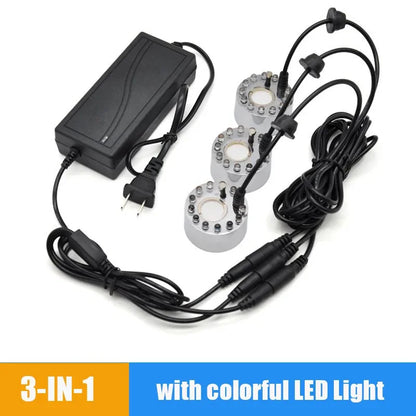 5-in-1 Mist Maker Fogger Ultrasonic Humidifier Fountain Rockery Gardening Bonsai Aquarium Pond Decor Atomizer Atomizing Heads