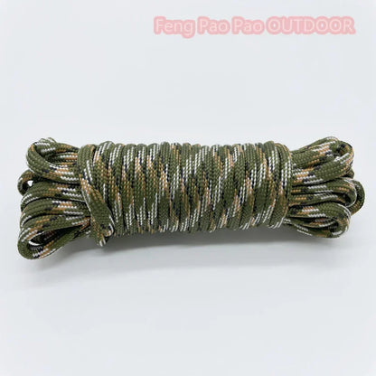 7-Cores 550 Paracord Rope 30 M Dia.4mm For Outdoor Camping Survival Lanyard Parachute Cord Hiking Tent Accessories