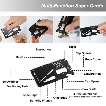 Outdoor Emergency Kit Suit Mountaineering Rescue Supplies Portable Package Camping Reserve Safety First-Aid Bag