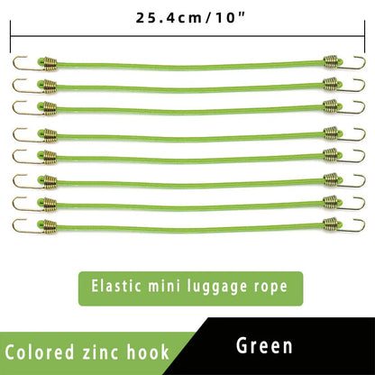 Elastic Bungee Cord Heavy Duty Luggage Straps Rope Hooks 25-30cm Stretch Tie Tent Outdoor Accessories