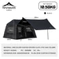 Outdoor Camping 3-4 Person Portable Waterproof Family Awning Beach Tent Quick Opening Fishing Tent Picnic Park Anti-UV Shade