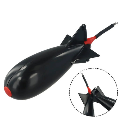 1Pcs S M L Carp Fishing Rocket Feeder Holder Spomb Pellet Rockets Feeders Spod Bomb Float Lure Bait Position Outdoor Gear