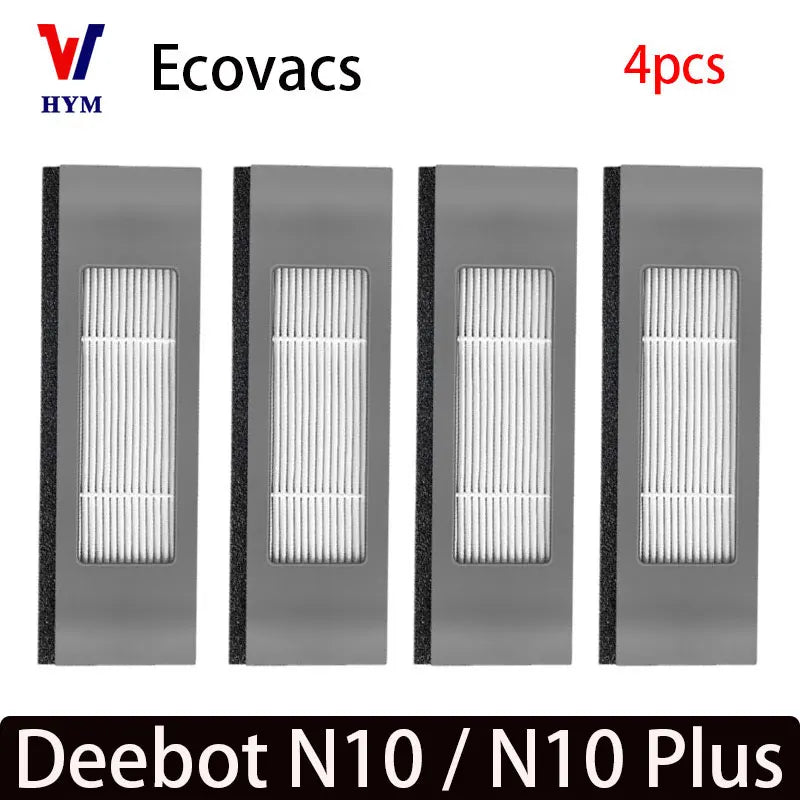 For Ecovacs Deeboot N10 / N10 Plus Accessories Main Side Brush Hepa Filter Dust Bag Mop Cloth Robot Vacuum Cleaner Spare Parts