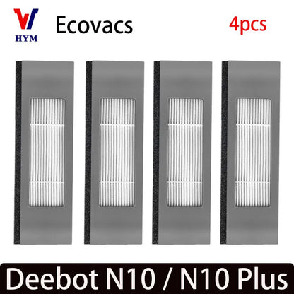 For Ecovacs Deeboot N10 / N10 Plus Accessories Main Side Brush Hepa Filter Dust Bag Mop Cloth Robot Vacuum Cleaner Spare Parts