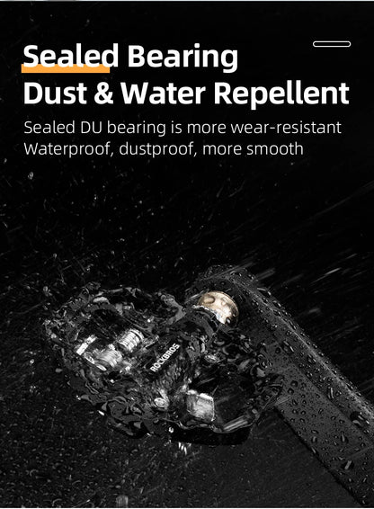 ROCKBROS Bicycle Lock Pedal 2 In 1 Anti-slip Lock Nylon Pedal MTB Bike Pedals Flat Cleat Platform Shimano SPD Bike Accessories