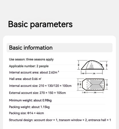 Naturehike Upgrade 10D Cloud Up Camping Tent 980g Ultralight 2 Persons Outdoors Camping 10D Silicone Hiking Tent With free Mat