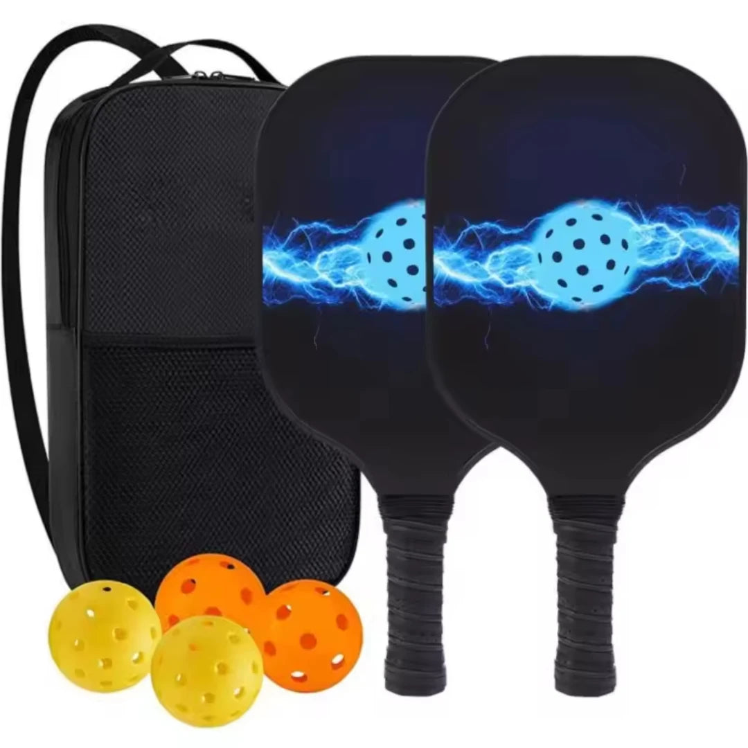 Pickleball Paddles USAPA Approved Set Rackets Honeycomb Core 4 Balls Portable Racquet Cover Carrying Bag Gift Kit Indoor Outdoor