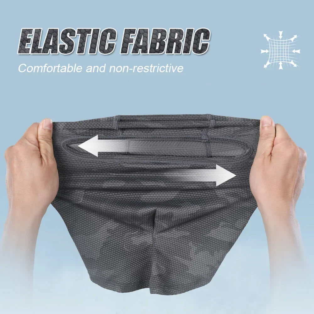 Cycling Full Face Balaclava Cooling Face Mask Breathable Ice Silk Wicking Absorbent Headgear for Bicycle Helmet Riding Gear Men