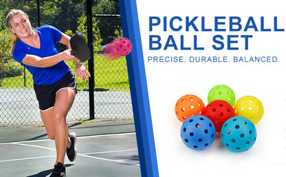 Pickleball 74MM Durable 40 Holes Outdoor 6/12/24Pcs Pickleballs 26g Outdoor for Competition pickleball Packs of Pickleballs