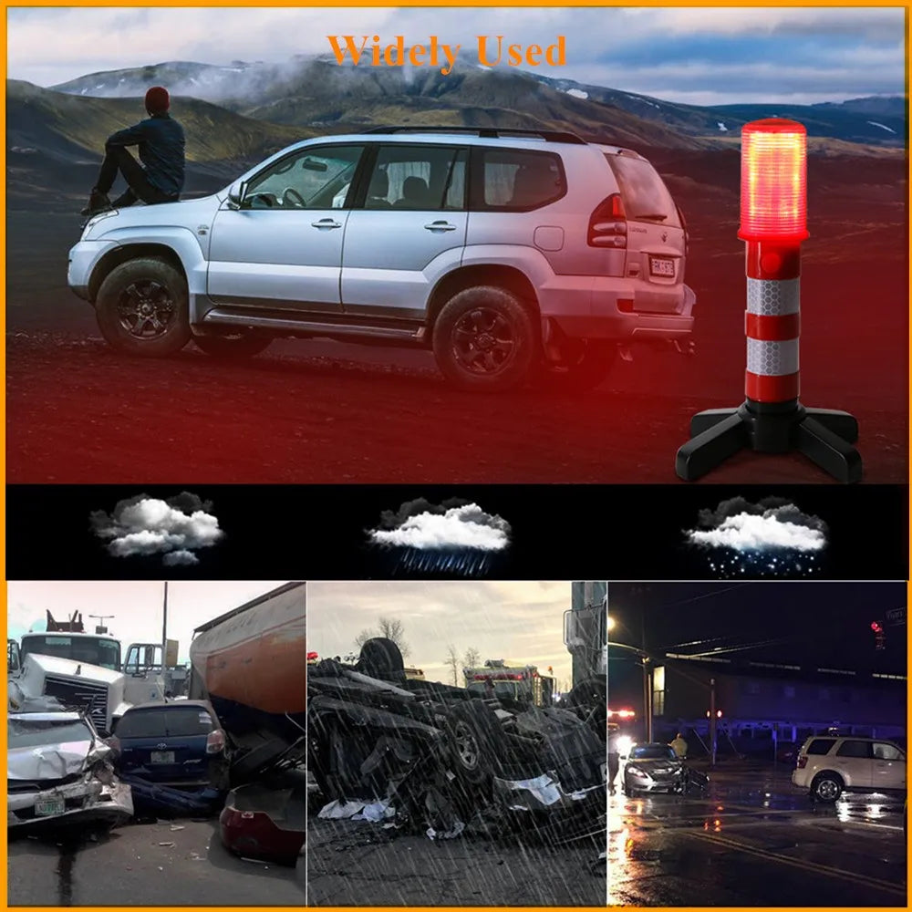 Led Twinkle Star Emergency Car Roadside Flares Light Kit Safety Strobe Warning Light Alert Flare For Out Door Camping Traveling