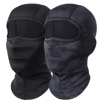 Cycling Full Face Balaclava Cooling Face Mask Breathable Ice Silk Wicking Absorbent Headgear for Bicycle Helmet Riding Gear Men