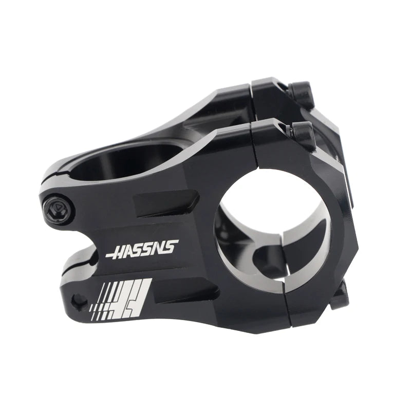 HASSN CNC Stem Mtb Handlebar Stem 35mm Bicycle Short Power Road Bike 31.8 Table Bmx Bridge Pipe Cycling Power Adjustable Rod