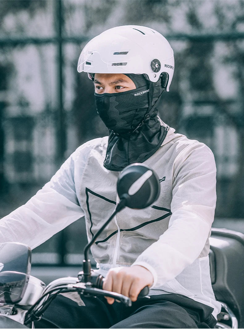 ROCKBROS Cycling Mask Full Face UV Protection Bicycle Mask Summer Balaclava Hat Road Bike Scarf Breathable Outdoor Equipment