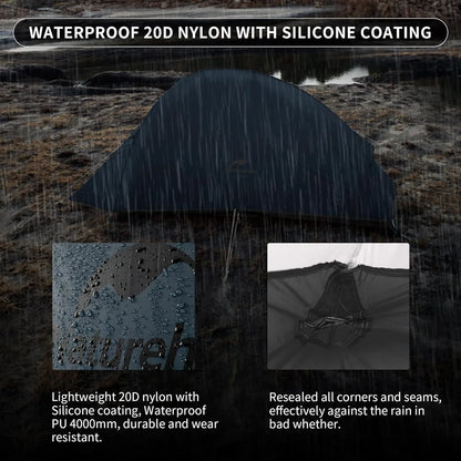 Naturehike Tent Cloud Up Series Ultralight Outdoor Camping Tent Waterproof Backpacking Cycling Tent Camping Tent With Floor Mat