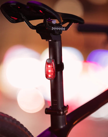 ROCKBROS Bike Rear Light  Bicycle Warning Tail Light Cycling Helmet Bag Taillight Lantern Water Repellent Mini Bike Accessories