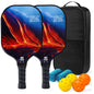 Pickleball Paddles USAPA Approved Set Rackets Honeycomb Core 4 Balls Portable Racquet Cover Carrying Bag Gift Kit Indoor Outdoor