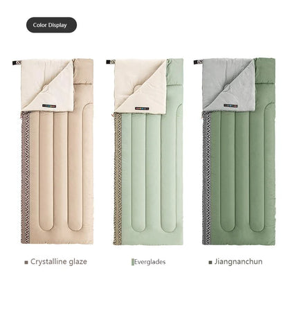 Naturehike Cotton Sleeping Bag Outdoor Camping Single Autumn And Winter Warm And Thick Splicable Breathable Sleeping Bag