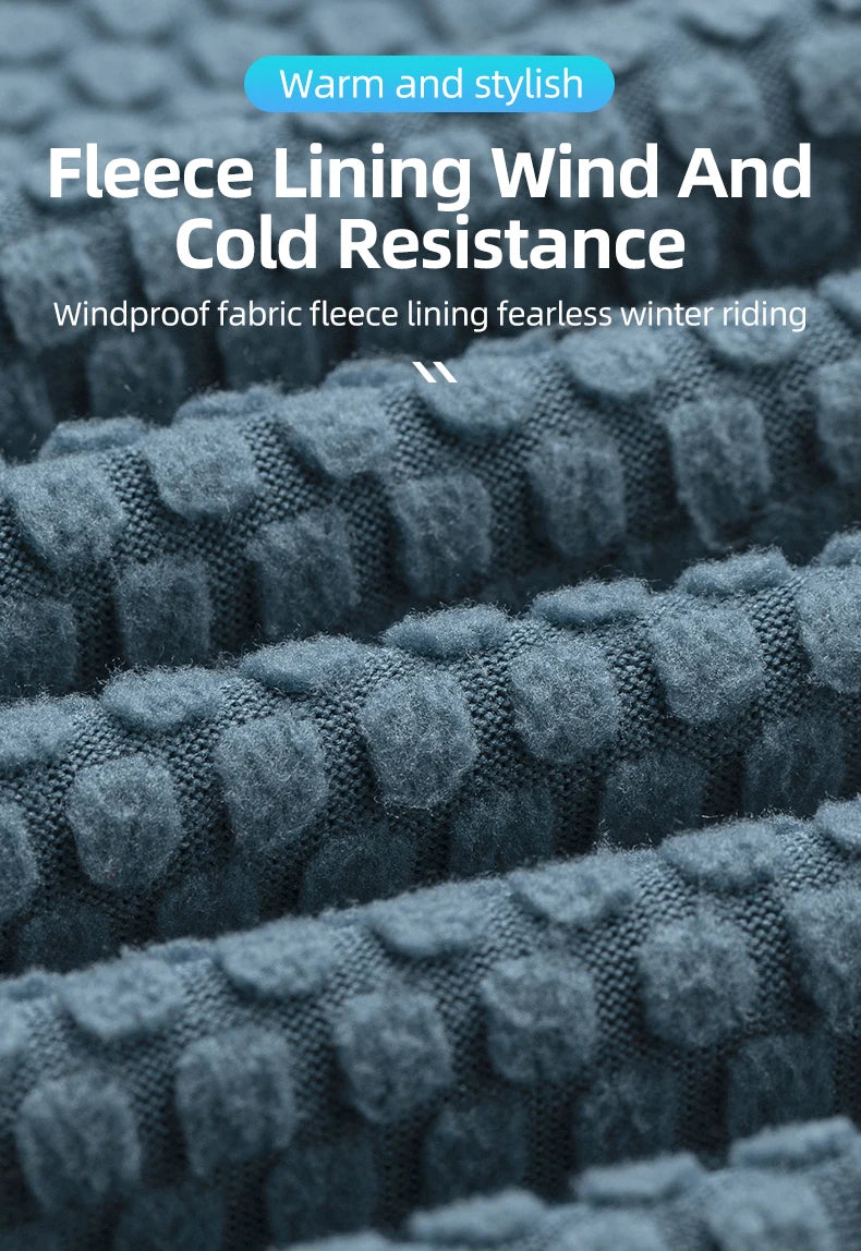 ROCKBROS Winter Cycling Pants Men Fleece Sport Reflective Trousers Keep Warm Thermal Bicycle Bike Mtb Pants Running Clothings