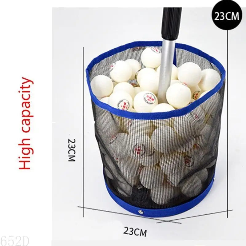 652D Pingpong Ball Ball Pick Up Net Bag Table Tennis Picker Container Tool